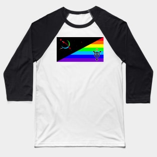 Fully Automated Luxury Gay Space Communism Flag Baseball T-Shirt